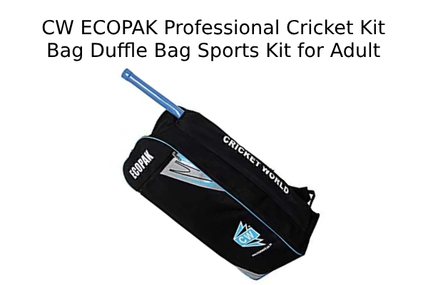 CW ECOPAK Professional Cricket Kit Bag Duffle Bag Sports Kit for Adult
