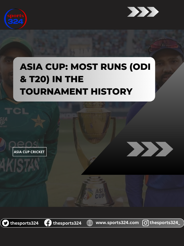 Complete List of Most Runs in Asia Cricket Cup in ODI or T20I