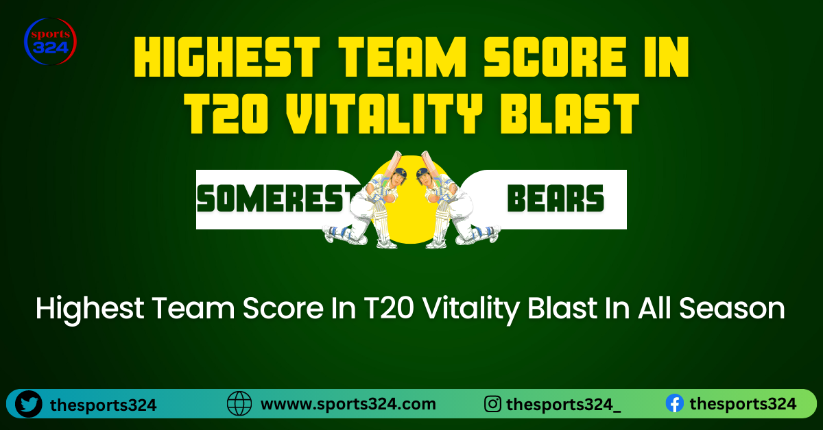 Highest Team Score In T20 Vitality Blast In All Season
