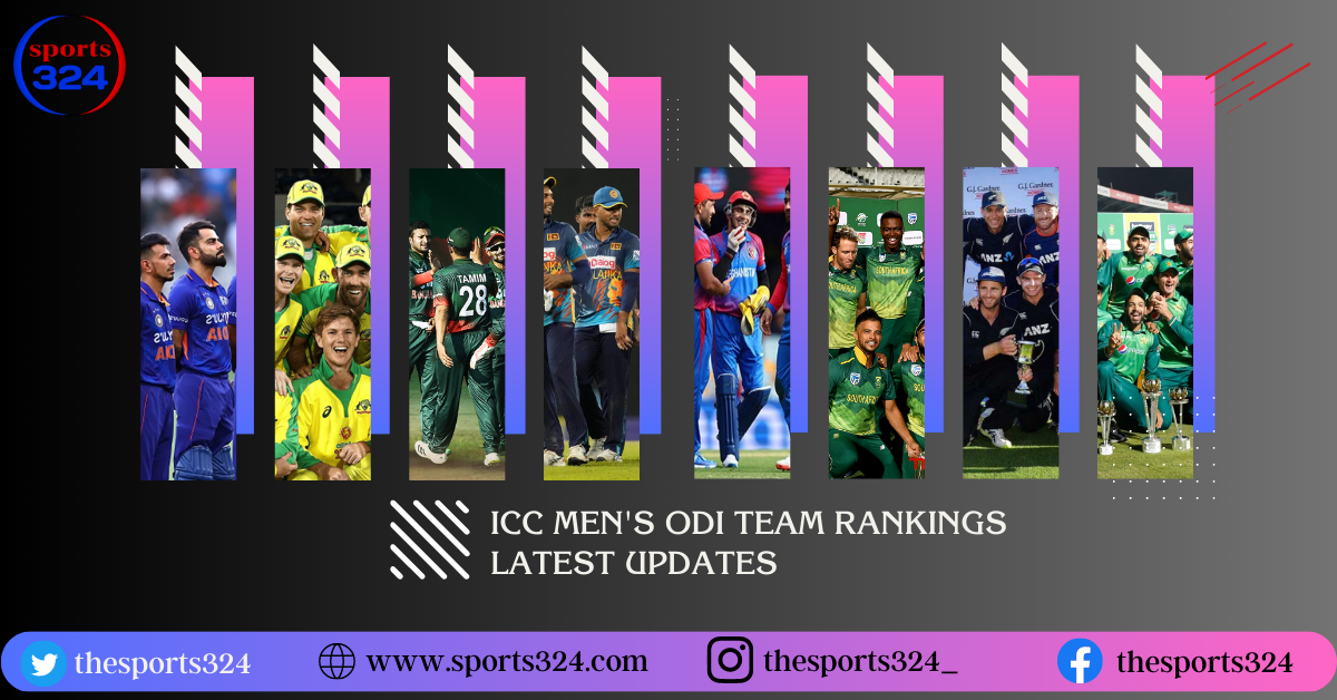 ICC Mens ODI Team Rankings Latest Updates