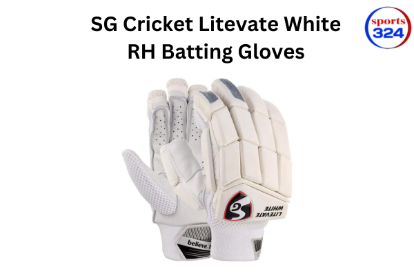 SG Cricket Litevate White RH Batting Gloves