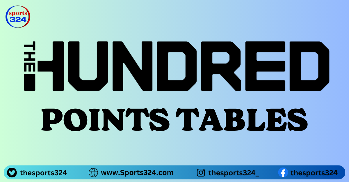 The Hundred Ranking, Points Table, Matches, Wins, Losses And NRR