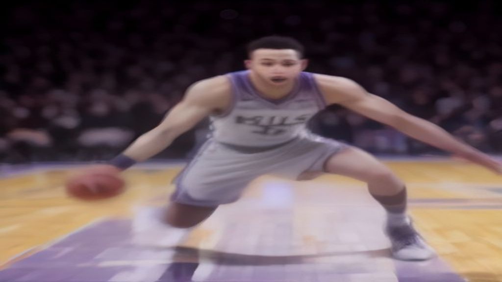 Ben Simmons handling the ball on court after signing a Ben Simmons Kings contract for one year.